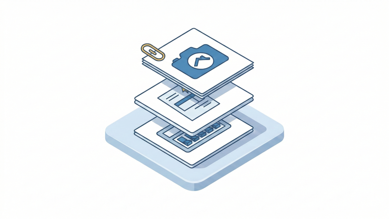 Illustration of documents and photos to prepare for an installer quote